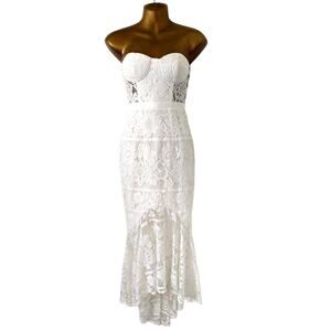 NWT Sz XXS-6 JARLO of London CLEO Lace Maxi dress Bridal Prom Formal